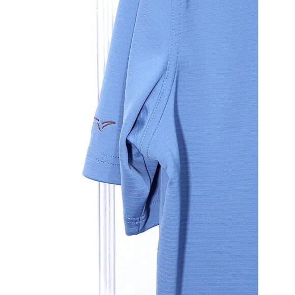 Greg Norman Light Blue Men's Polo Shirt L/G Moisture-Wicking Golf Performance We - Picture 7 of 8